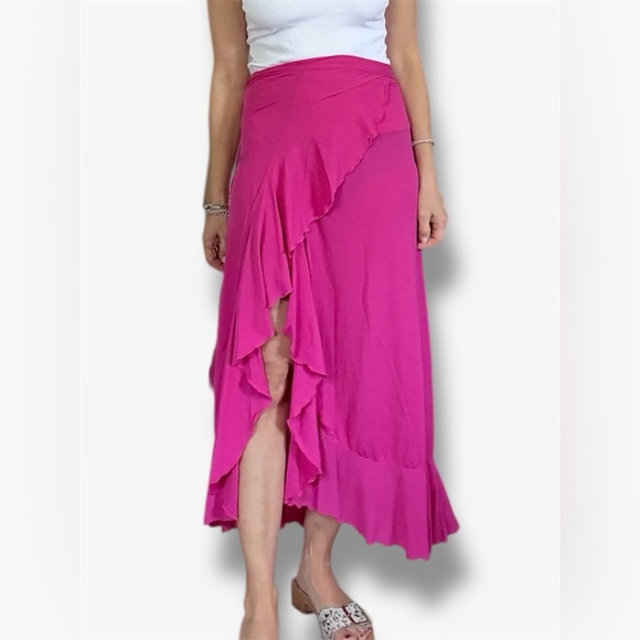Le Saint Dresses & Skirts - Le Saint Pink Ruffle Long Skirt Brazil
